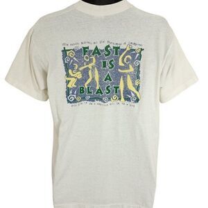 Bobby Sox Softball T Shirt Vintage 90s Fast Is A Blast All Star Tournament Large